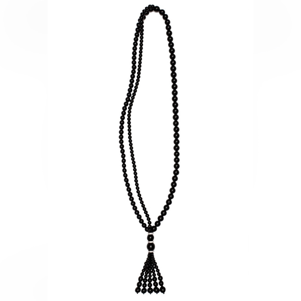 Elegant Venice Opera tasseled Black Necklace - Picture 7 of 10